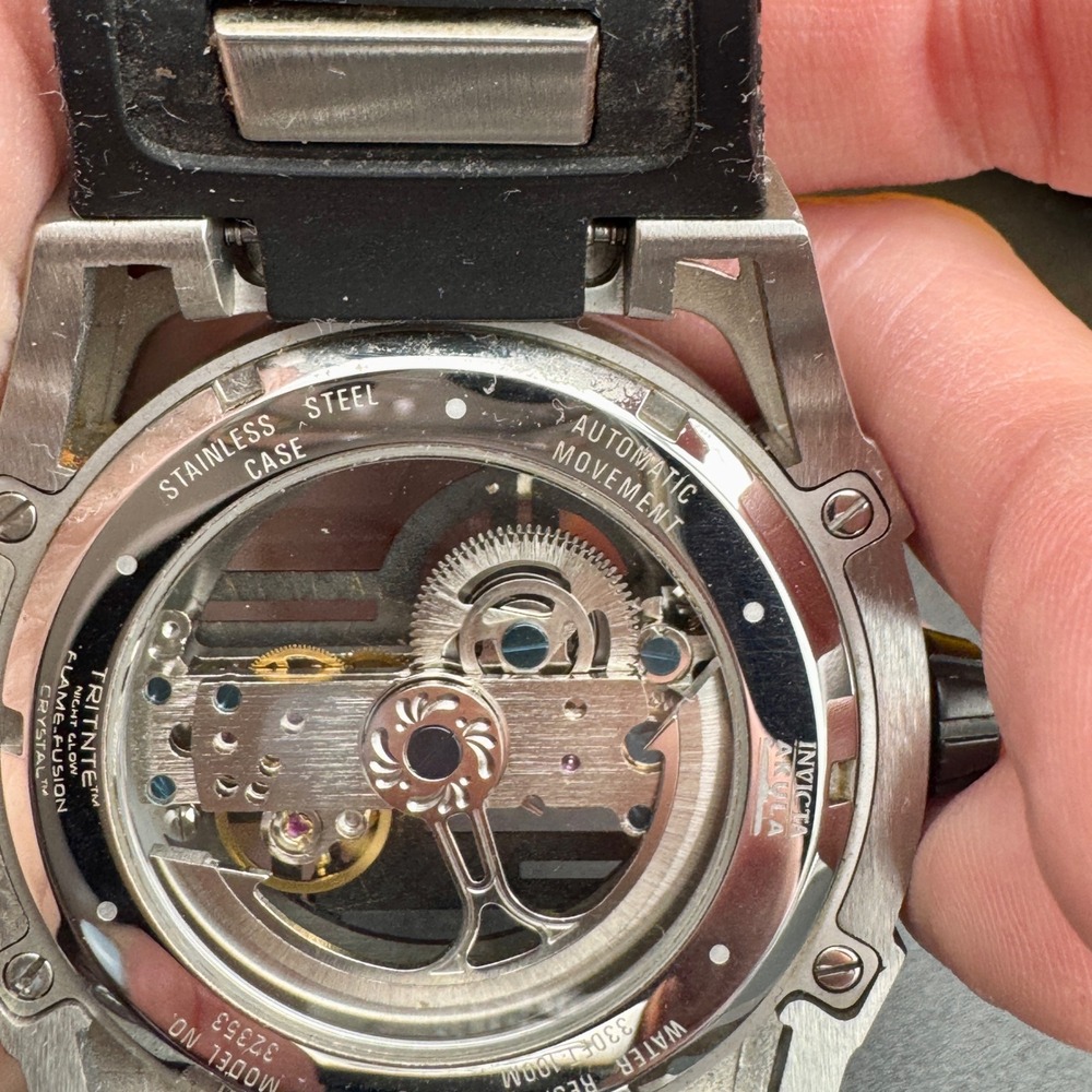 Invicta Akula 32353 Mens Automatic Skeleton Dial Stainless Steel Watch 52mm 100M - Picture 8 of 11